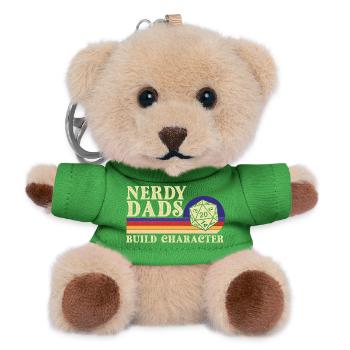 Nerdy Dads Build Character RPG Tabletop Geek Life - Teddy Schlüsselanhänger - Grün - Vorne