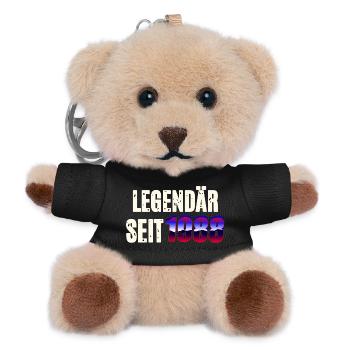 Legendär seit 1988 - Teddy Schlüsselanhänger - Schwarz - Vorne