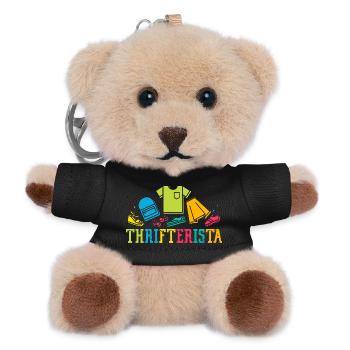 Thrift Shopper Thrifterista Thrift Store - Teddy Schlüsselanhänger - Schwarz - Vorne