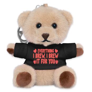 Brew for you - Teddy Schlüsselanhänger - Schwarz - Vorne