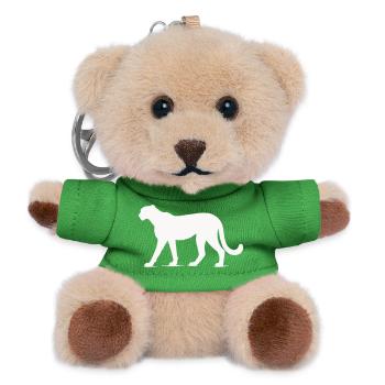 Cheetah animal - Teddy Keyring - green - Front