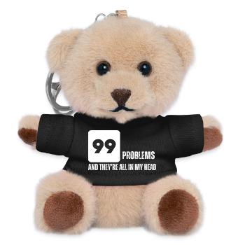 Bold Numeric Graphic Tee - Teddy Keyring - black - Front