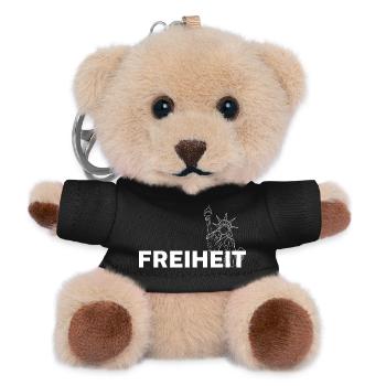 Freiheit - Teddy Schlüsselanhänger - Schwarz - Vorne