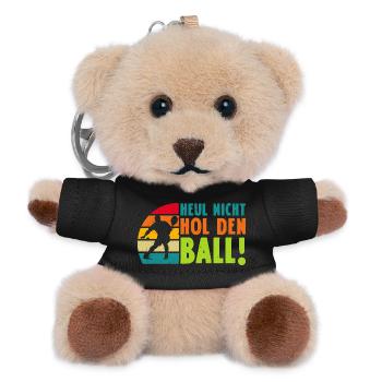 Padelspiel HEUL NICHT HOL DEN BALL Lustiges - Teddy Schlüsselanhänger - Schwarz - Vorne
