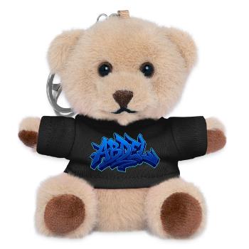 Graffiti Name Abdel ideal printable gift - Teddy Keyring - black - Front
