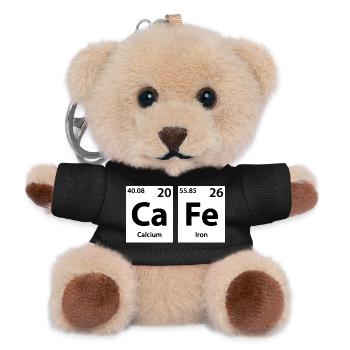 Tableau périodique de la chimie CaFe - Porte-clés ourson - noir - Devant