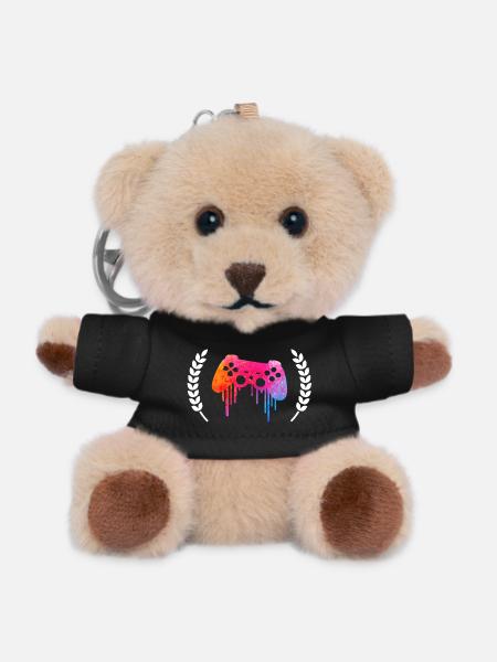 Gaming - Teddy Keyring - black