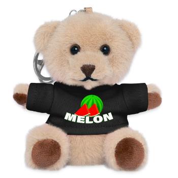 melon - Porte-clés ourson - noir - Devant