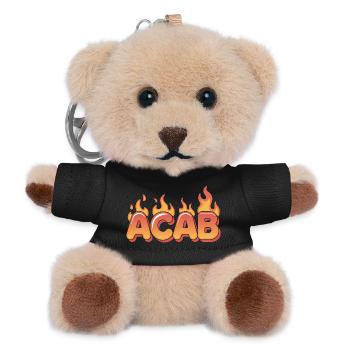 ACAB - T-shirt Anti-Cops - Porte-clés ourson - noir - Devant