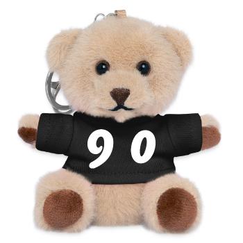 90. 90 YEARS. 90th ANNIVERSARY. 90 YEARS ANNIVERSARY. - Teddy Keyring - black - Front