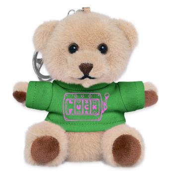 Lucky Bandit, Fun Slot Shirt, Mug - Porte-clés ourson - vert - Devant