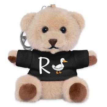 Rente - Teddy Schlüsselanhänger - Schwarz - Vorne