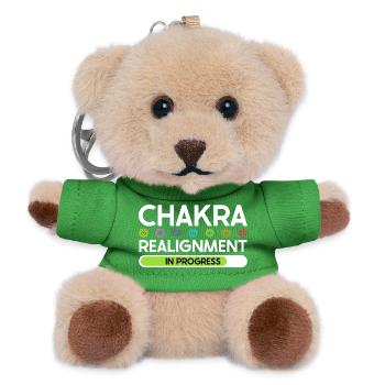 Chakra Alignment - Energy in Flow - Teddy Keyring - green - Front