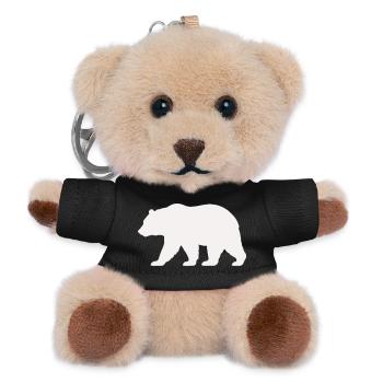 Silhouette d’ours - Porte-clés ourson - noir - Devant