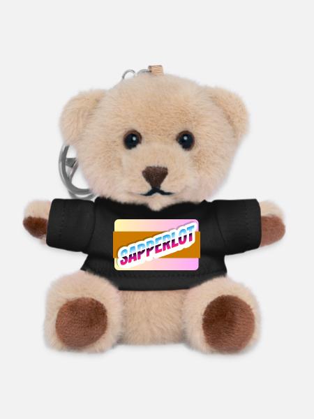Sapperlot - Teddy Keyring - black