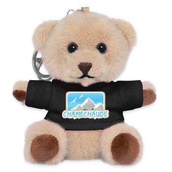 Geschenk für Chamechaude - Teddy Schlüsselanhänger - Schwarz - Vorne