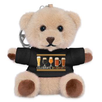 Craft Beer Vintage feiert Vielfalt und Hausbrauerei - Teddy Schlüsselanhänger - Schwarz - Vorne