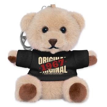 59. Geburtstag Geschenk Mann Original Oktober 1967 - Teddy Schlüsselanhänger - Schwarz - Vorne