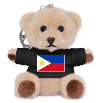 Philippines Flag - Teddy Schlüsselanhänger - Schwarz - Vorne