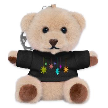 christmas - Teddy Keyring - black - Front