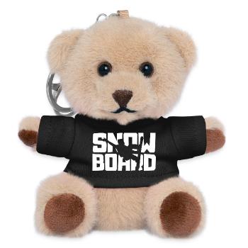 Snowboard is my Life Shirt – Für echte Rider - Teddy Schlüsselanhänger - Schwarz - Vorne