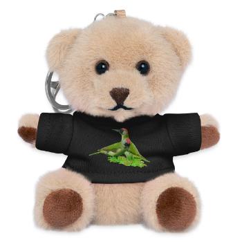 gruenspecht vogel - Teddy Schlüsselanhänger - Schwarz - Vorne