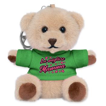 Beste Mamma Mami Mama Frau Muttertag Geschenk - Teddy Schlüsselanhänger - Grün - Vorne