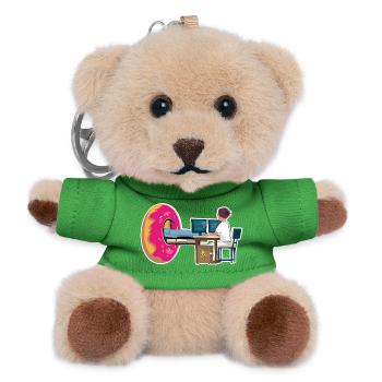 Radiologie Manipulatorin Scanner Donut Radiologie - Teddy Schlüsselanhänger - Grün - Vorne