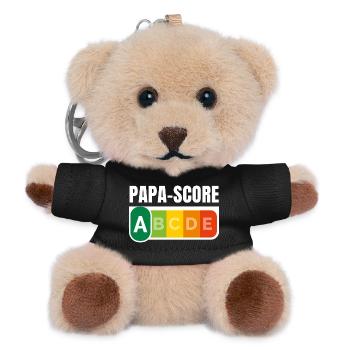 PAPA-SCORE / Humour Papa - Porte-clés ourson - noir - Devant