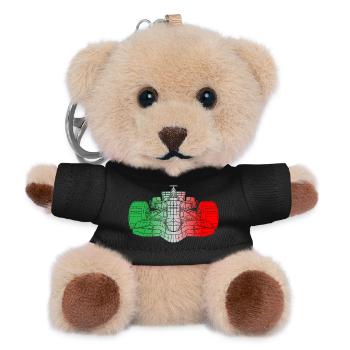Italy Racing Cars - Teddy Keyring - black - Front
