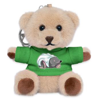 Maulwurf Braut Schleier Hochzeit - Teddy Schlüsselanhänger - Grün - Vorne