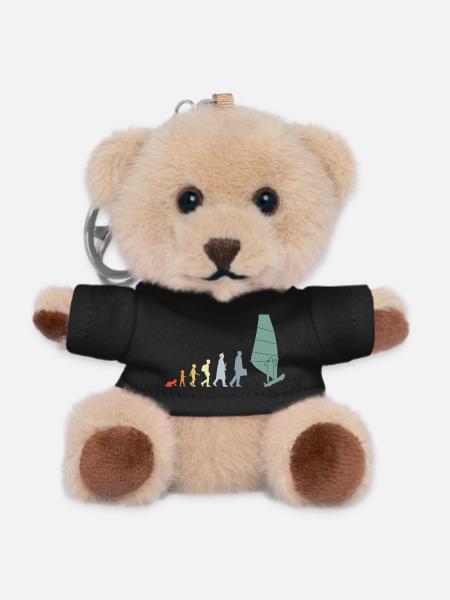 Vintage Windsurfer Evolution - Teddy Keyring - black