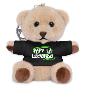 Cadeau personnalisé Humour Papy la légende - Porte-clés ourson - noir - Devant