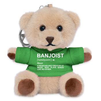 Banjo player definition - Teddy Keyring - green - Front