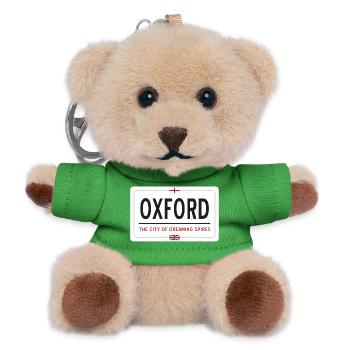 Ortsschild von Oxford - Teddy Schlüsselanhänger - Grün - Vorne