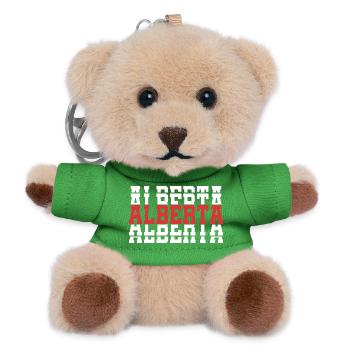 T-shirt Alberta T-shirt idée cadeau texte empilé - Porte-clés ourson - vert - Devant