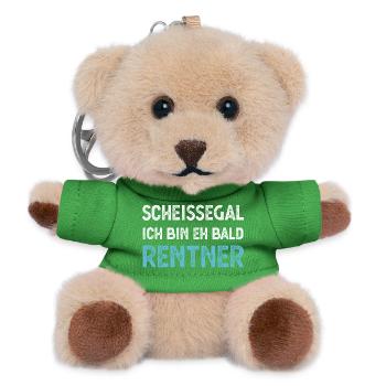 Rentner Ruhestand - Teddy Schlüsselanhänger - Grün - Vorne