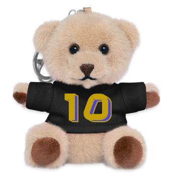 10. 10 YEARS. 10th ANNIVERSARY. 10 YEAR ANNIVERSARY. - Teddy Keyring - black - Front