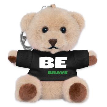 Be Brave - Teddy Keyring - black - Front