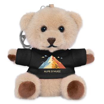 Radfahrer Alpe d'Huez Kunst - Teddy Schlüsselanhänger - Schwarz - Vorne