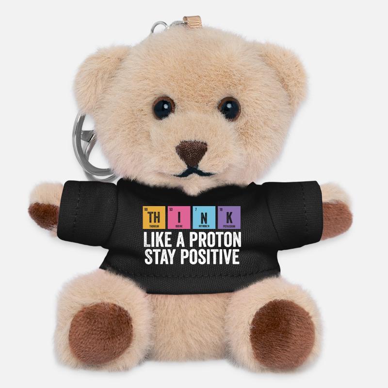 Physik Positiv Bleiben lustig - Teddy Schlüsselanhänger - Schwarz