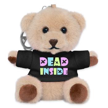 Dead Inside Kawaii Emo Punk Rock Anime Gothic Goth - Teddy Schlüsselanhänger - Schwarz - Vorne