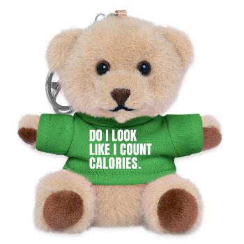 funny bodybuilder Do I Look Like I Count Calories  - Teddy Keyring - green - Front