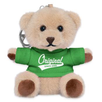 Original Since 2000 (Year of Birth, Birthday / W) - Teddy Keyring - green - Front