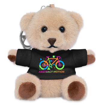 Neon Abstract Bicycle Motion - Teddy Keyring - black - Front