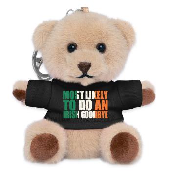 Irish Goodbye Humor Tee - Teddy Keyring - black - Front