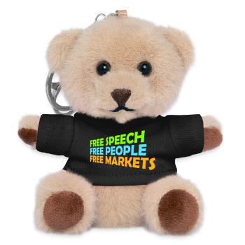 Free Speech Markets People Libertarian Freedom Logo - Teddy Keyring - black - Front
