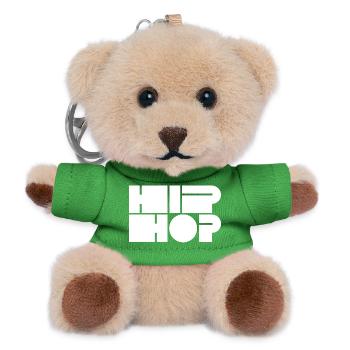 Hip-Hop-Blocktypografie - Teddy Schlüsselanhänger - Grün - Vorne