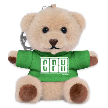 Copenhagen CPH, City Hoodie Copenhaven Souvenir - Teddy Keyring - green - Front