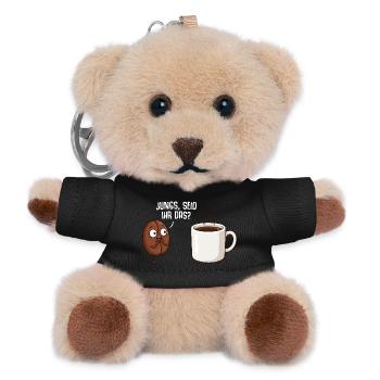 Les amateurs de café, les gars, êtes-vous le grain de café - Porte-clés ourson - noir - Devant